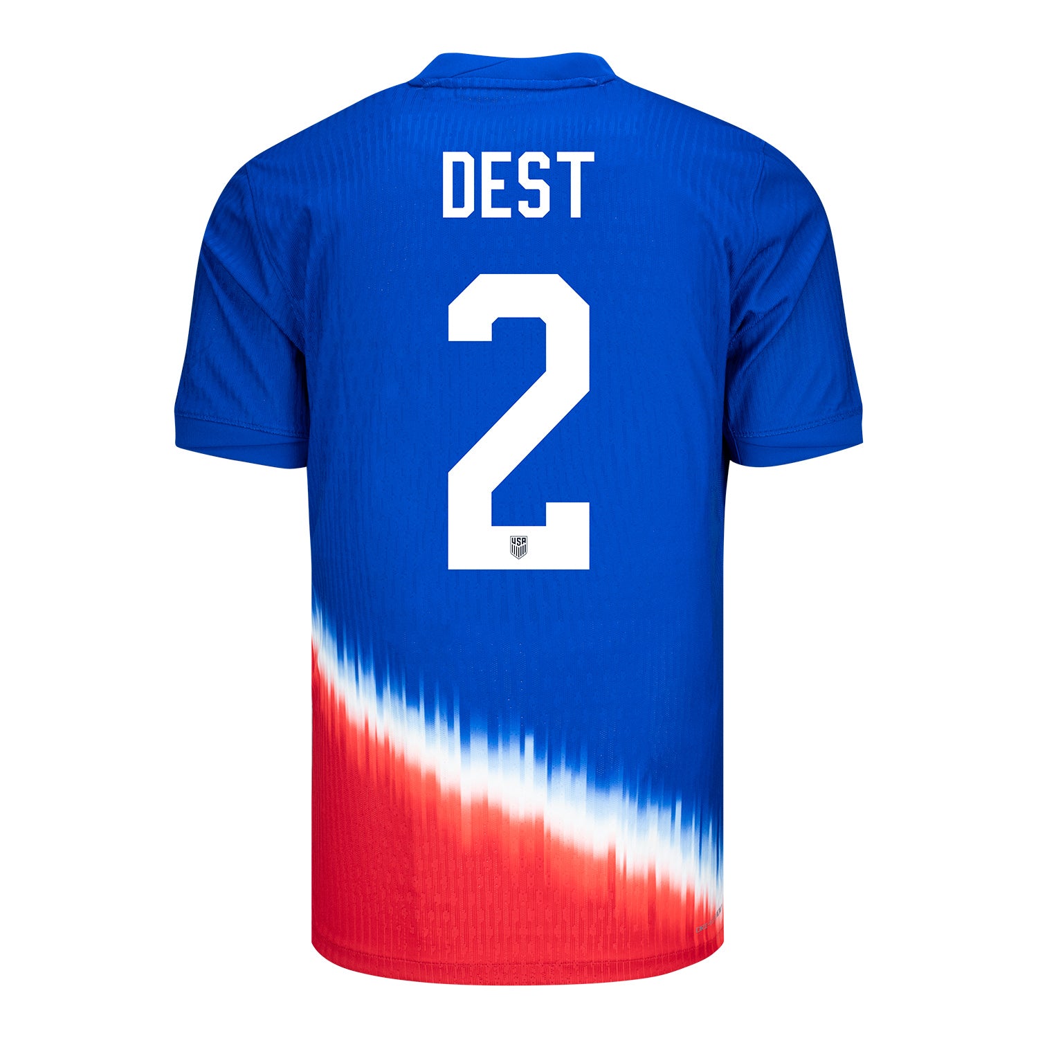 Men's Nike USMNT 2024 Personalized American Icon Away Match Jersey - Back View