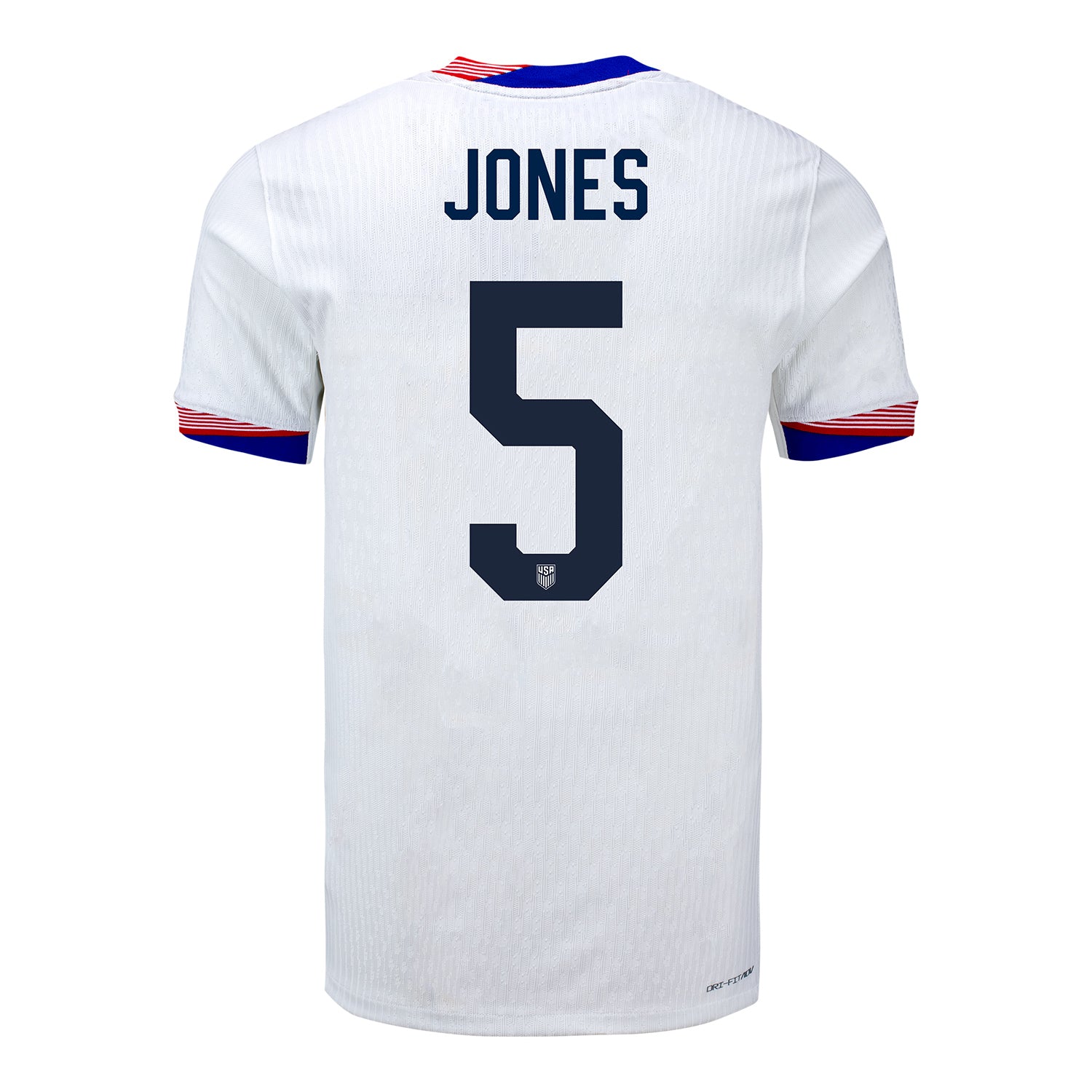 Men's Nike USMNT 2024 Personalized American Classic Home Match Jersey - Back View