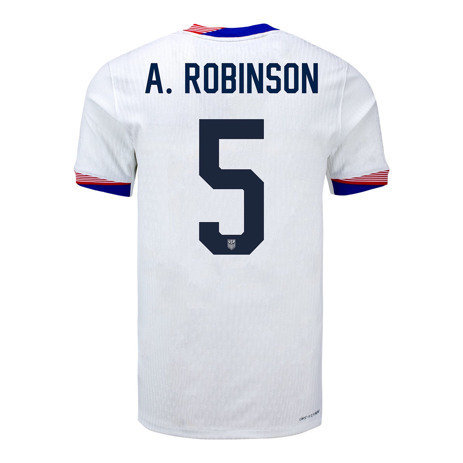 Men's Nike USMNT 2024 Personalized American Classic Home Match Jersey - Back View