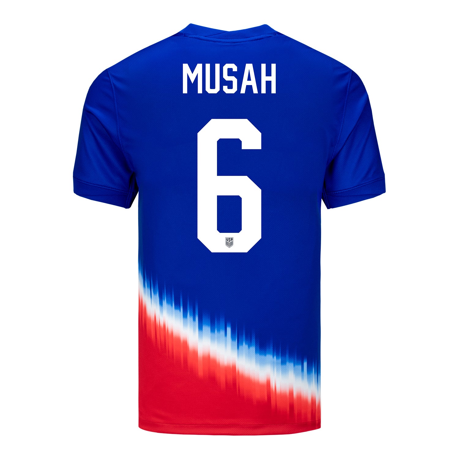 Men's Nike USMNT 2024 Personalized American Icon Away Stadium Jersey - Back View