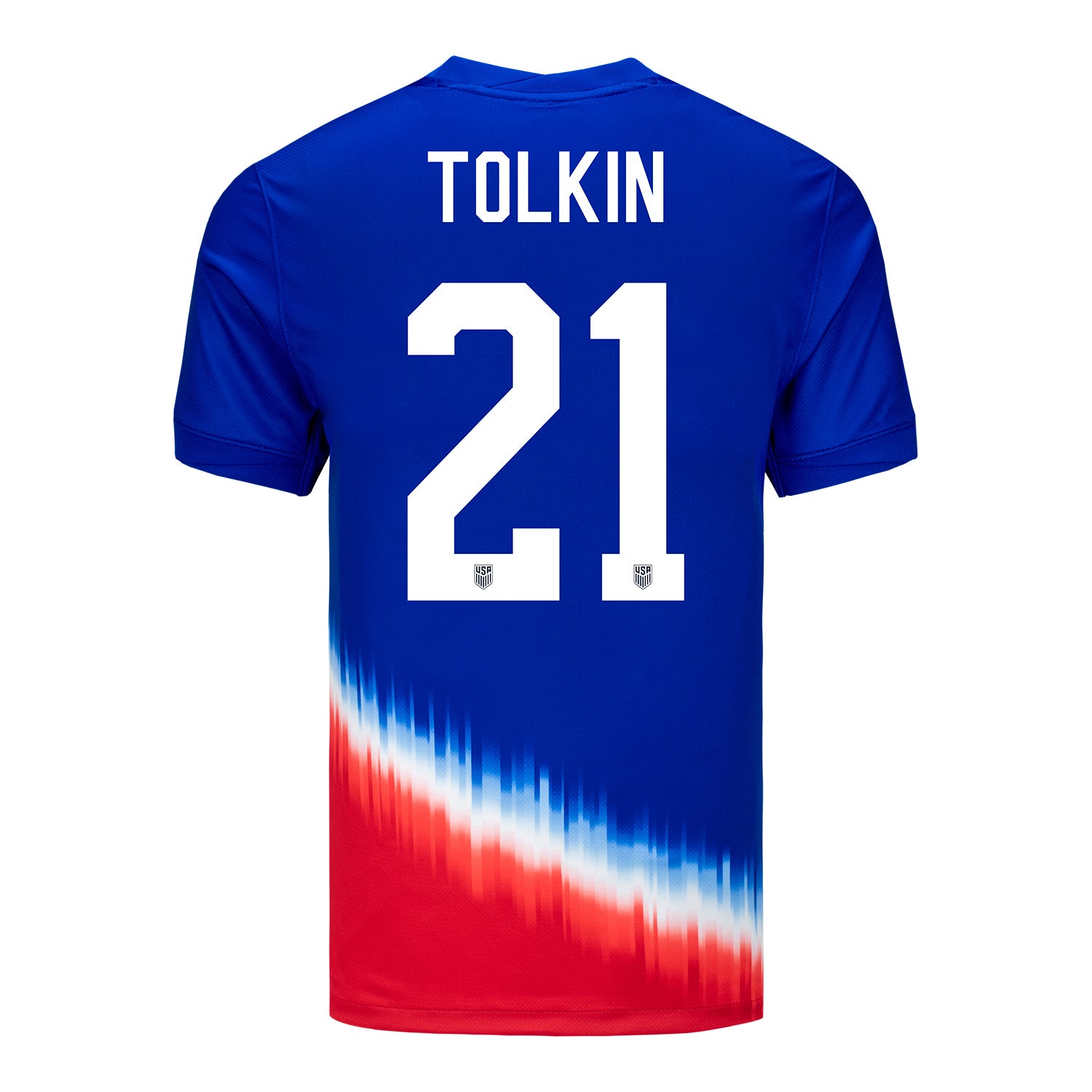 Men's Nike USMNT 2024 Personalized American Icon Away Stadium Jersey - Back View