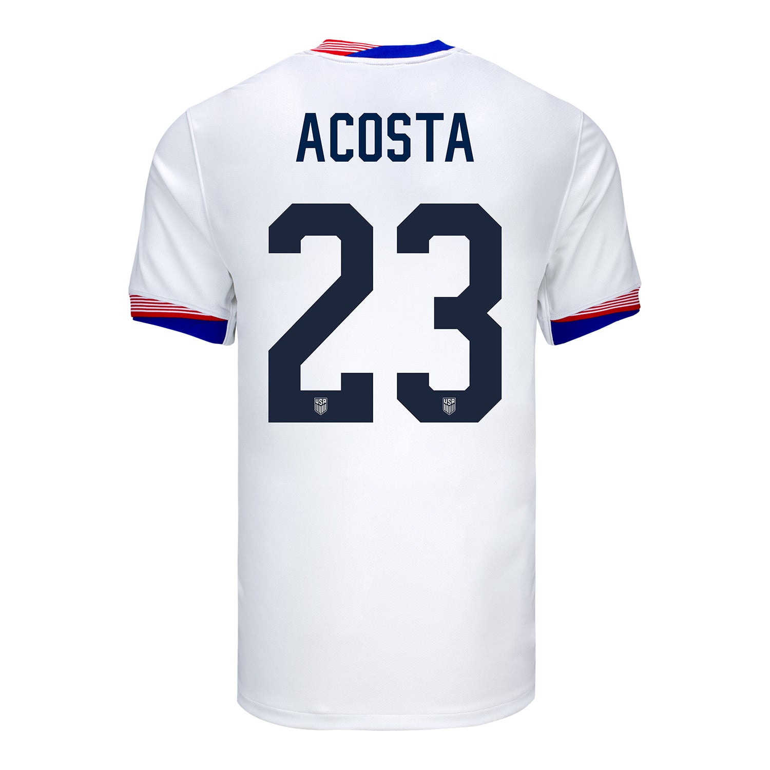 Men's Nike USMNT 2024 Personalized American Classic Home Stadium Jersey - Back View