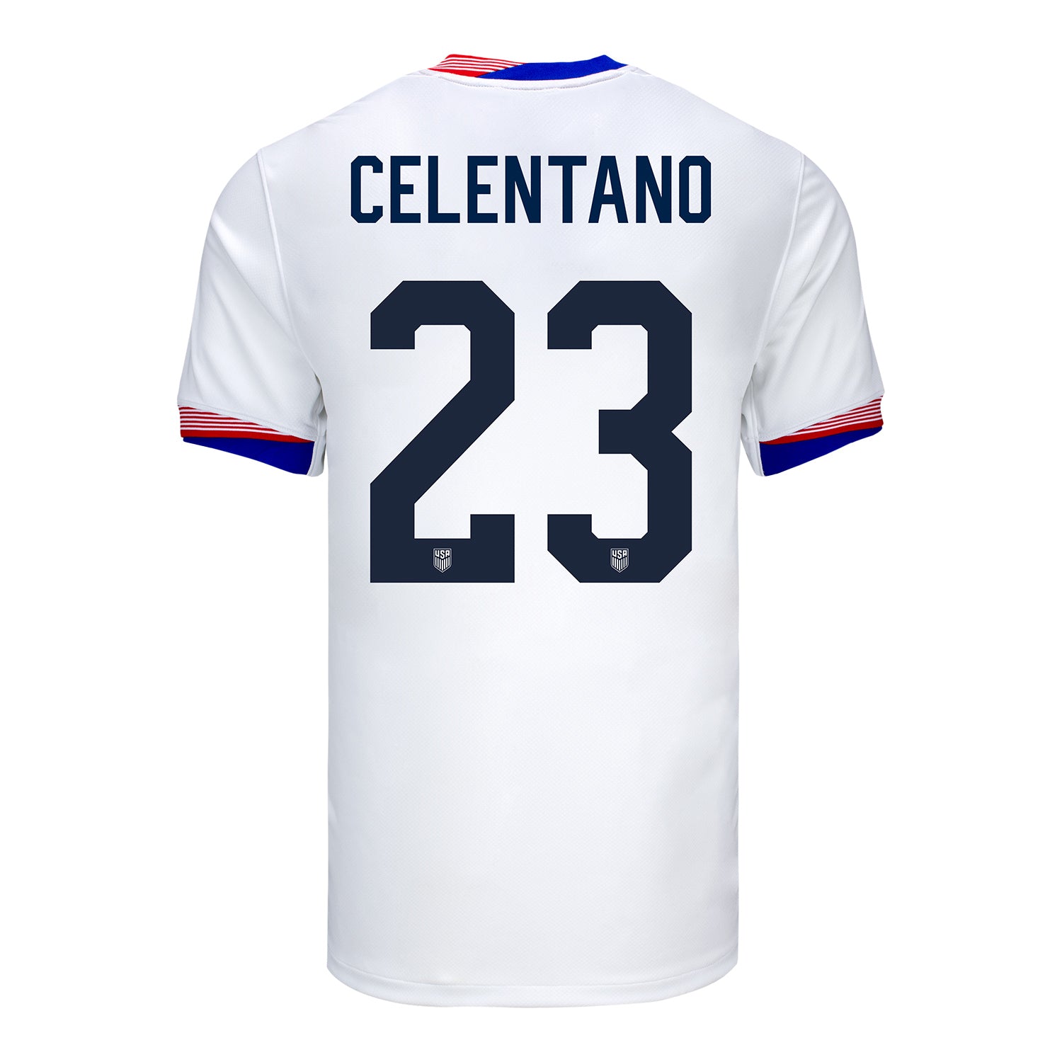 Men's Nike USMNT 2024 Personalized American Classic Home Stadium Jersey - Back View