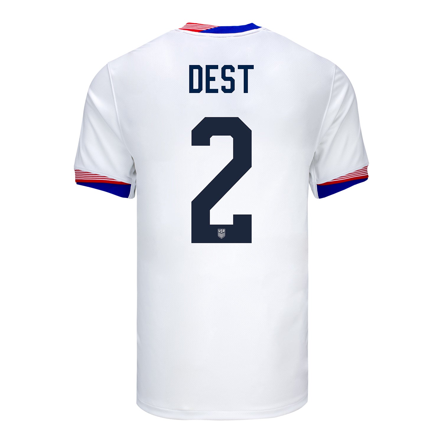 Men's Nike USMNT 2024 Personalized American Classic Home Stadium Jersey - Back View