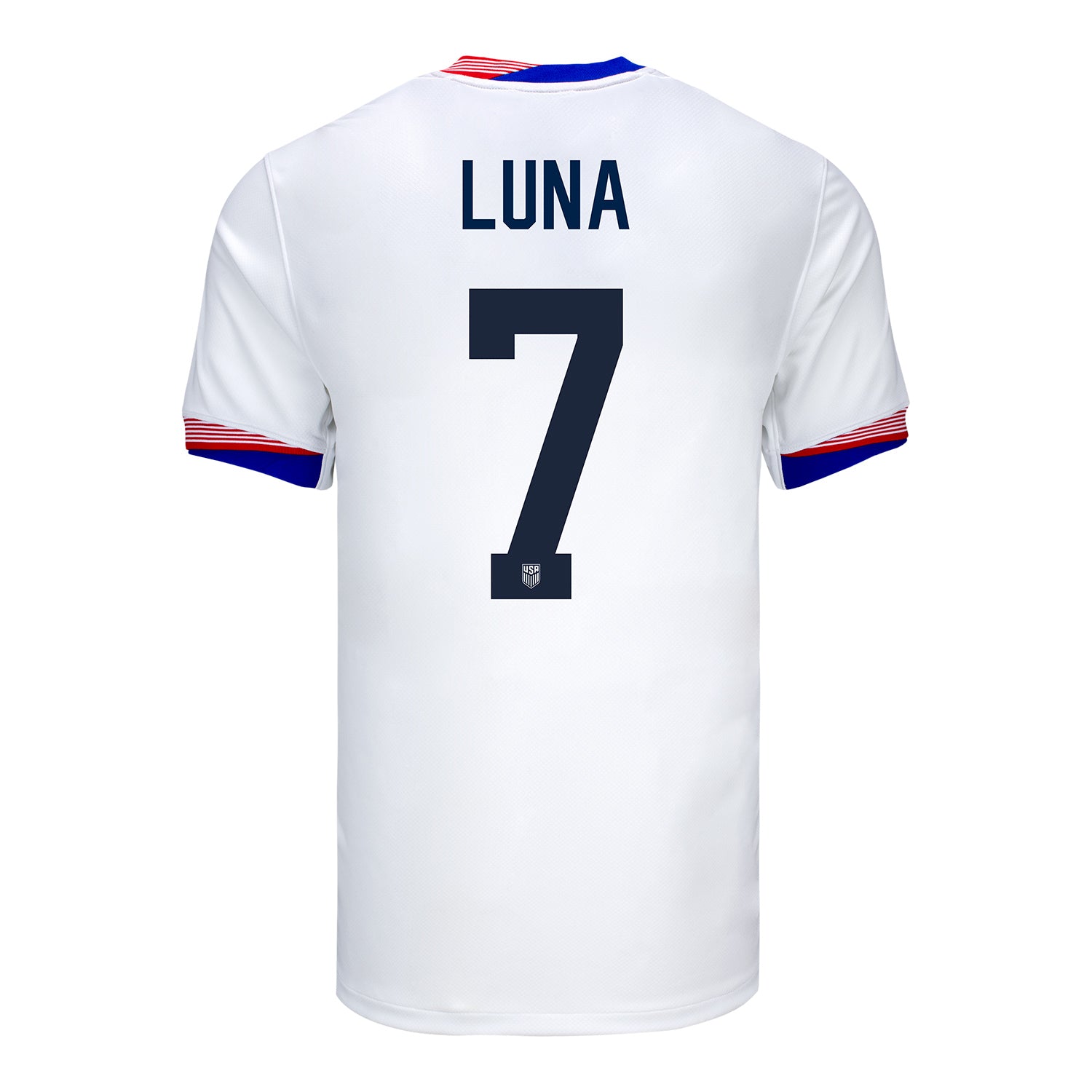 Men's Nike USMNT 2024 Personalized American Classic Home Stadium Jersey - Back View