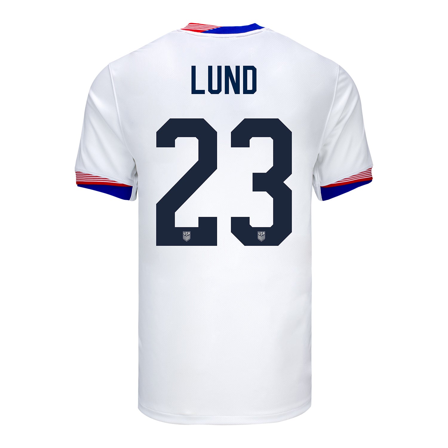 Men's Nike USMNT 2024 Personalized American Classic Home Stadium Jersey - Back View