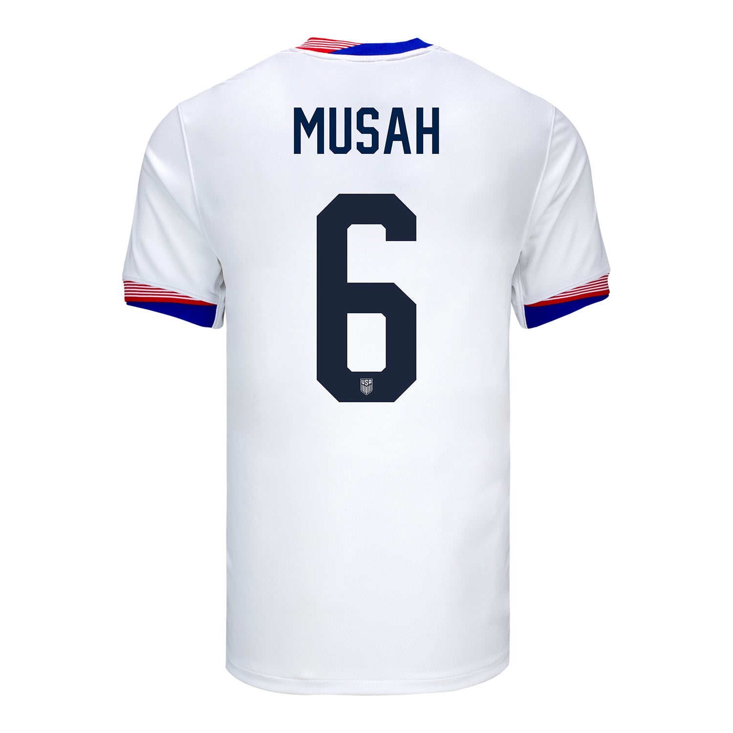 Men's Nike USMNT 2024 Personalized American Classic Home Stadium Jersey - Back View