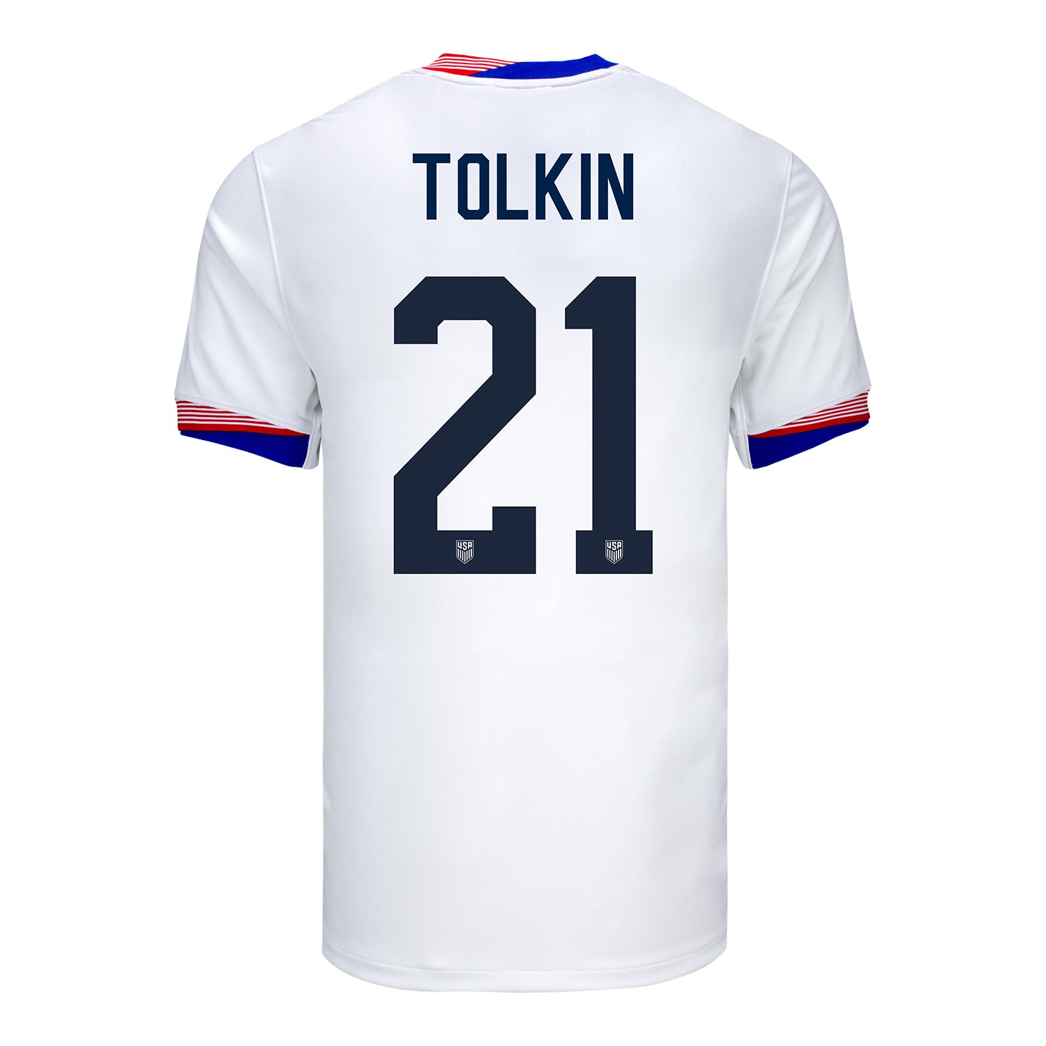 Men's Nike USMNT 2024 Personalized American Classic Home Stadium Jersey - Back View