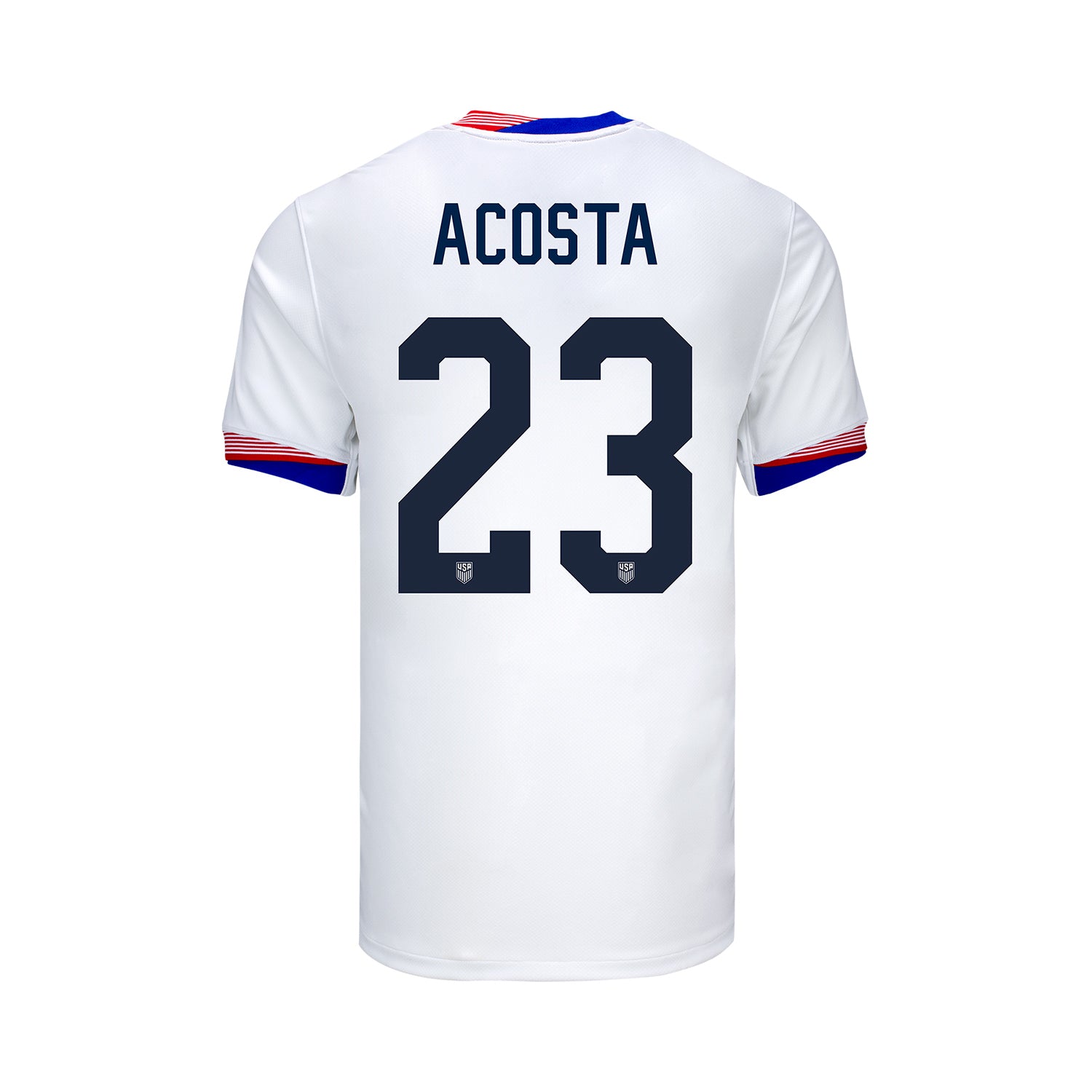 Youth Nike USMNT 2024 Personalized American Classic Home Stadium Jersey - Back View