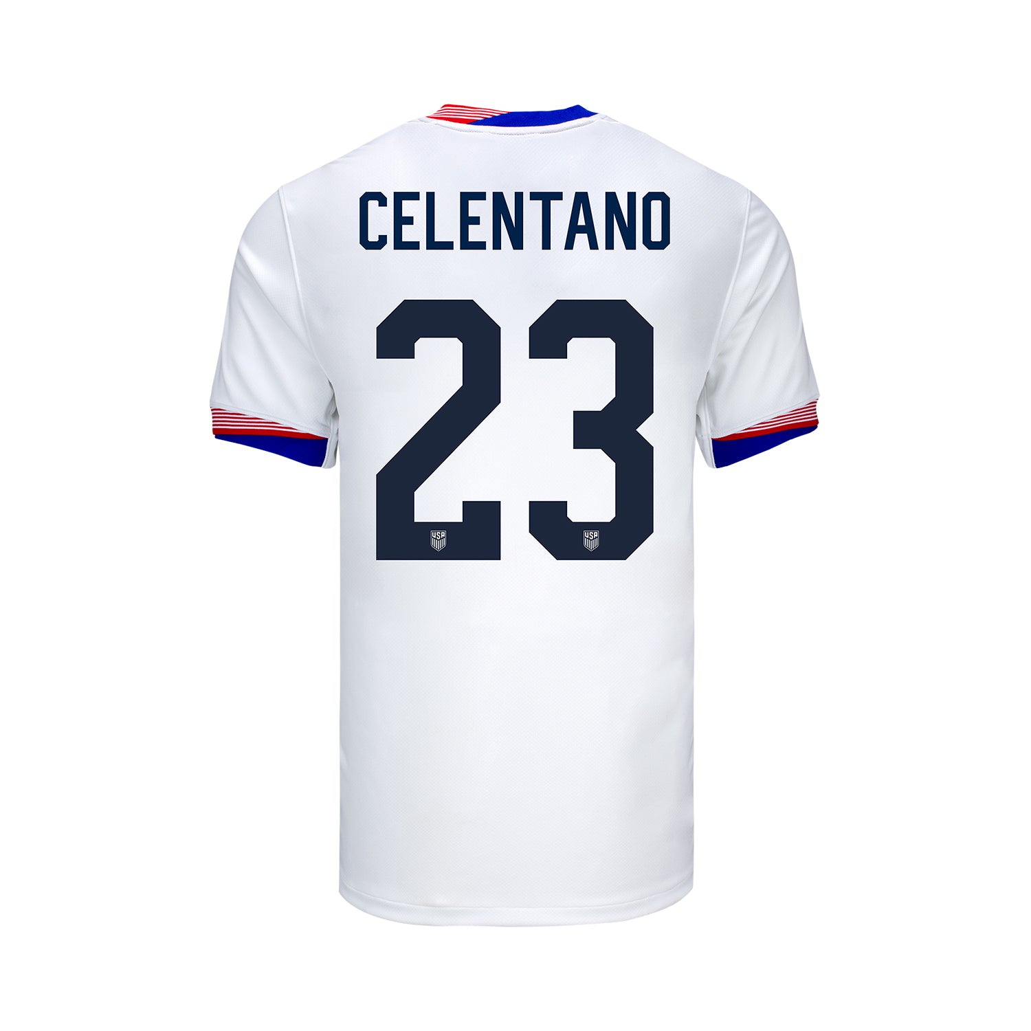 Youth Nike USMNT 2024 Personalized American Classic Home Stadium Jersey - Back View