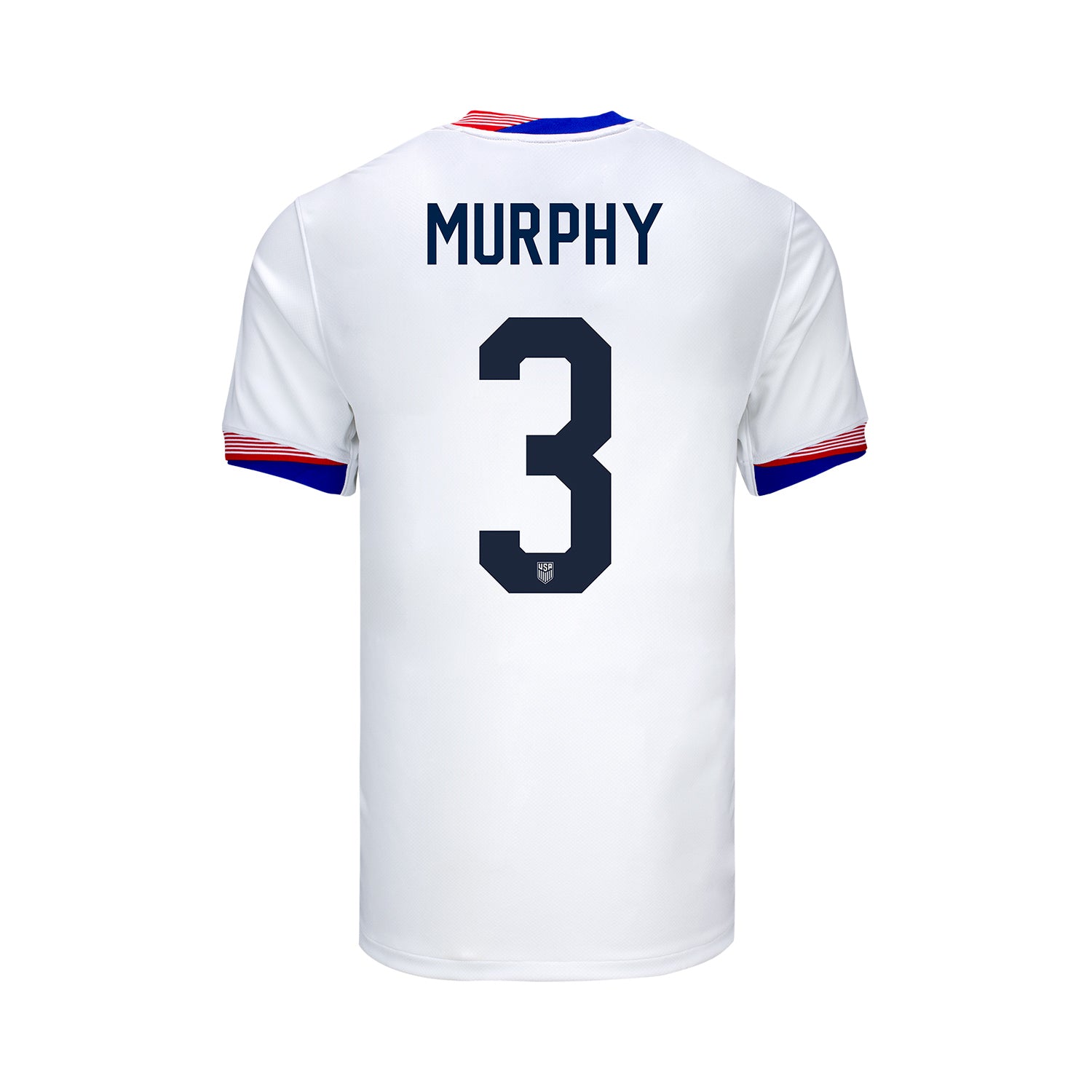 Youth Nike USMNT 2024 Personalized American Classic Home Stadium Jersey - Back View