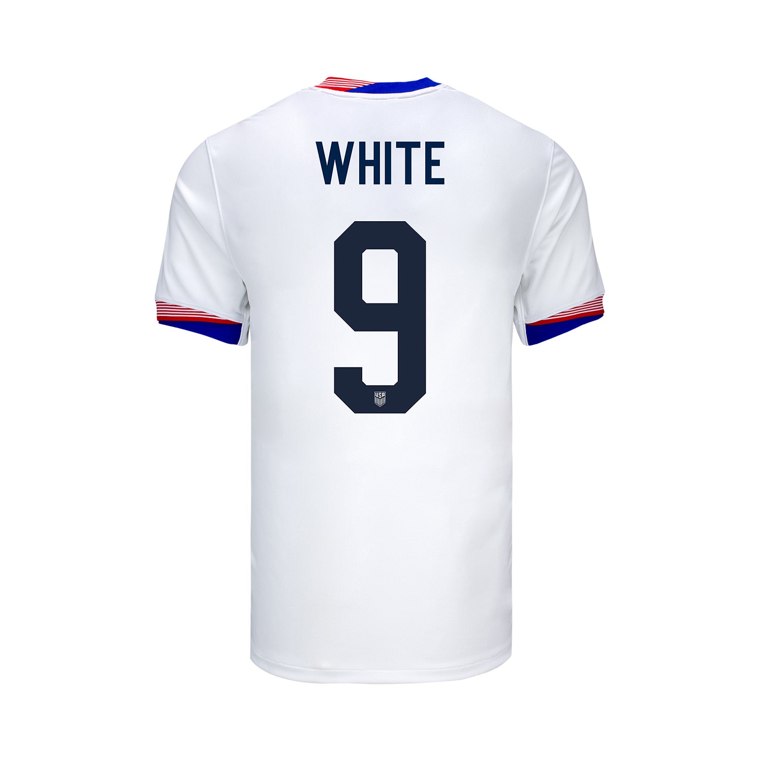 Youth Nike USMNT 2024 Personalized American Classic Home Stadium Jersey - Back View