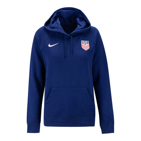 Women's Nike USA Casual Crest Navy Hoodie Official U.S. Soccer Store