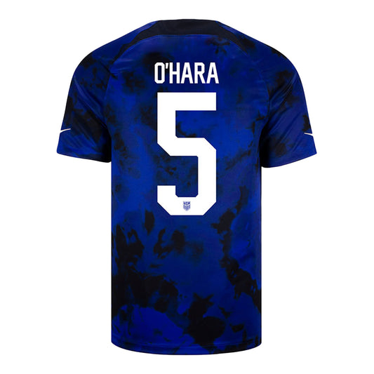 O'Hara 5 Men's Nike USWNT Away Jersey in Blue - Back View
