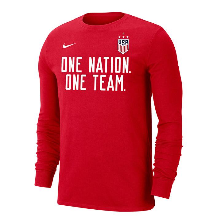 red nike long sleeve shirt