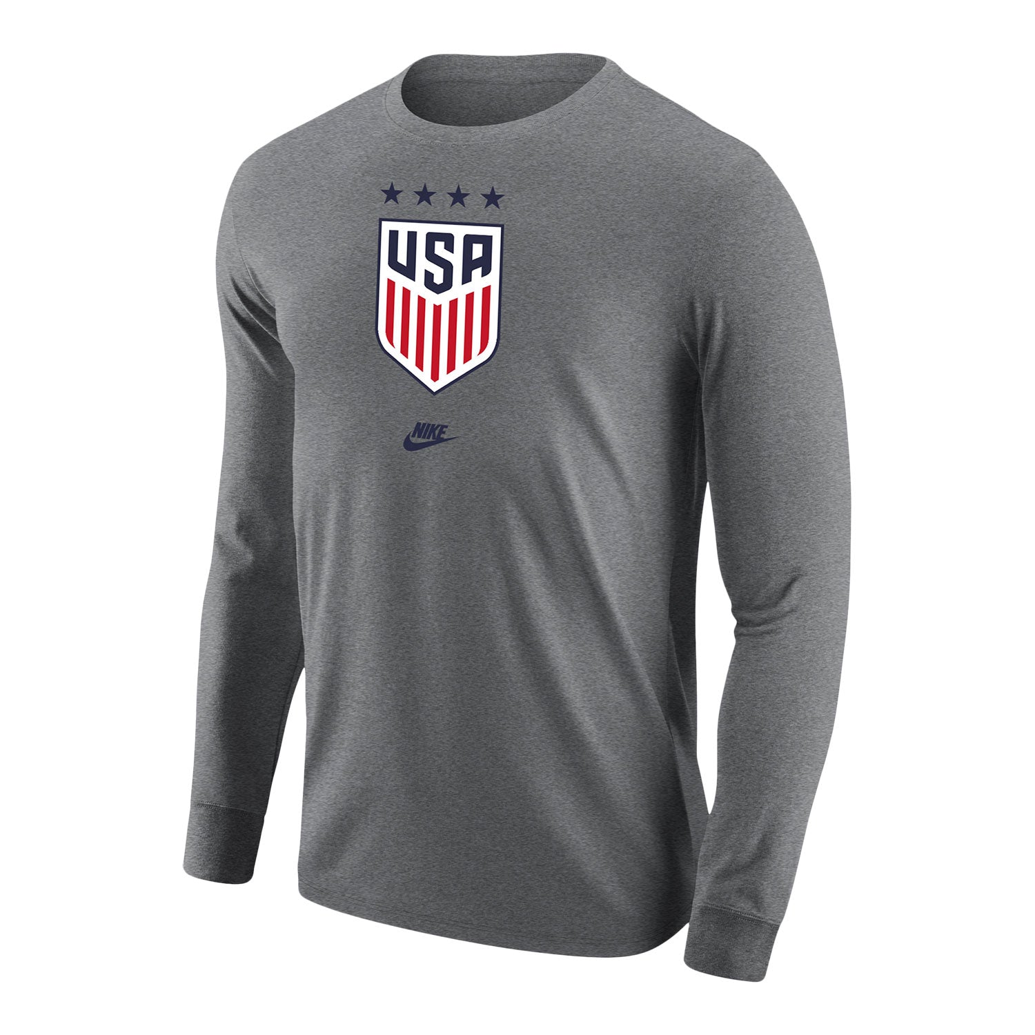 Men's Nike USWNT Core Cotton L/S Grey Tee - Official U.S. Soccer Store