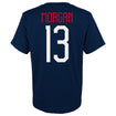 Youth Outerstuff USWNT Morgan 13 Navy Tee - Back View