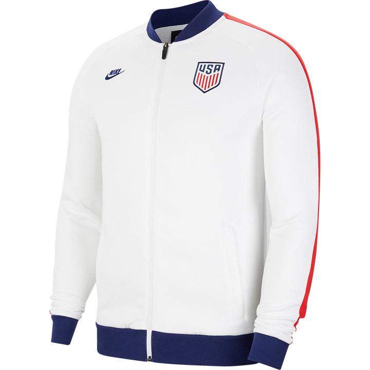 Nike USA White Fleece Track Jacket 