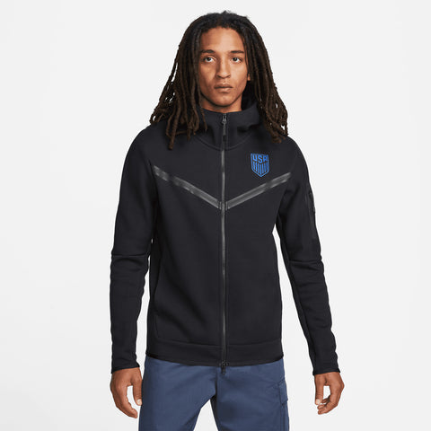Men's Nike USA Tech Fleece Black Hooded 