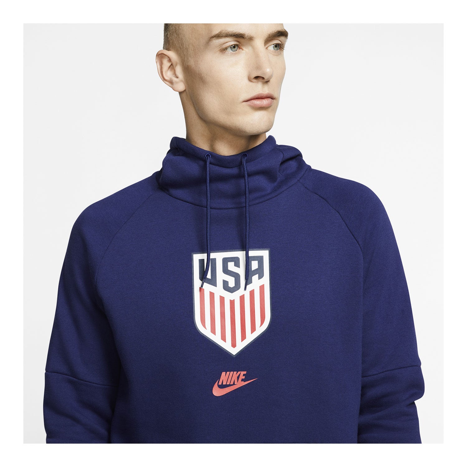 Nike USA Fleece Pullover Blue Hoody 