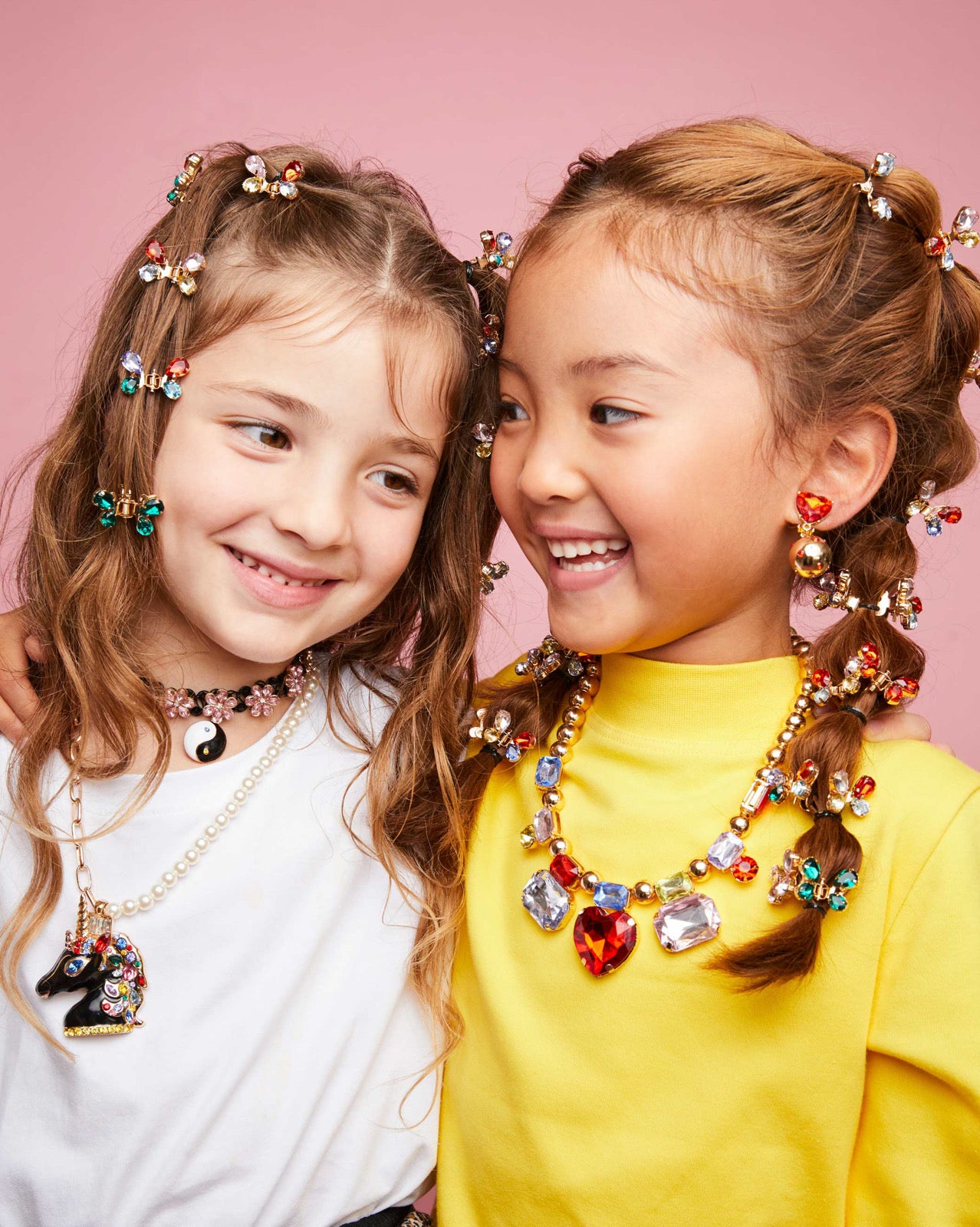 6 Sets Kids Dress Up Jewelry Necklaces Earrings Rings Bracelets Little  Girls Jewelry