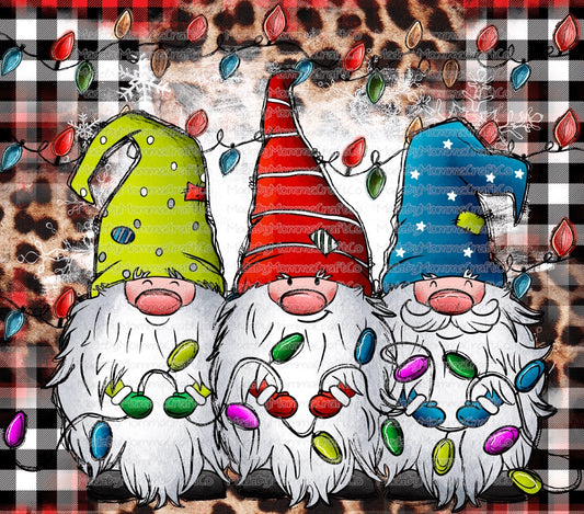 Cup of Cheer Gnome Christmas Tumbler Wrap - Sublimation Vinyl Or