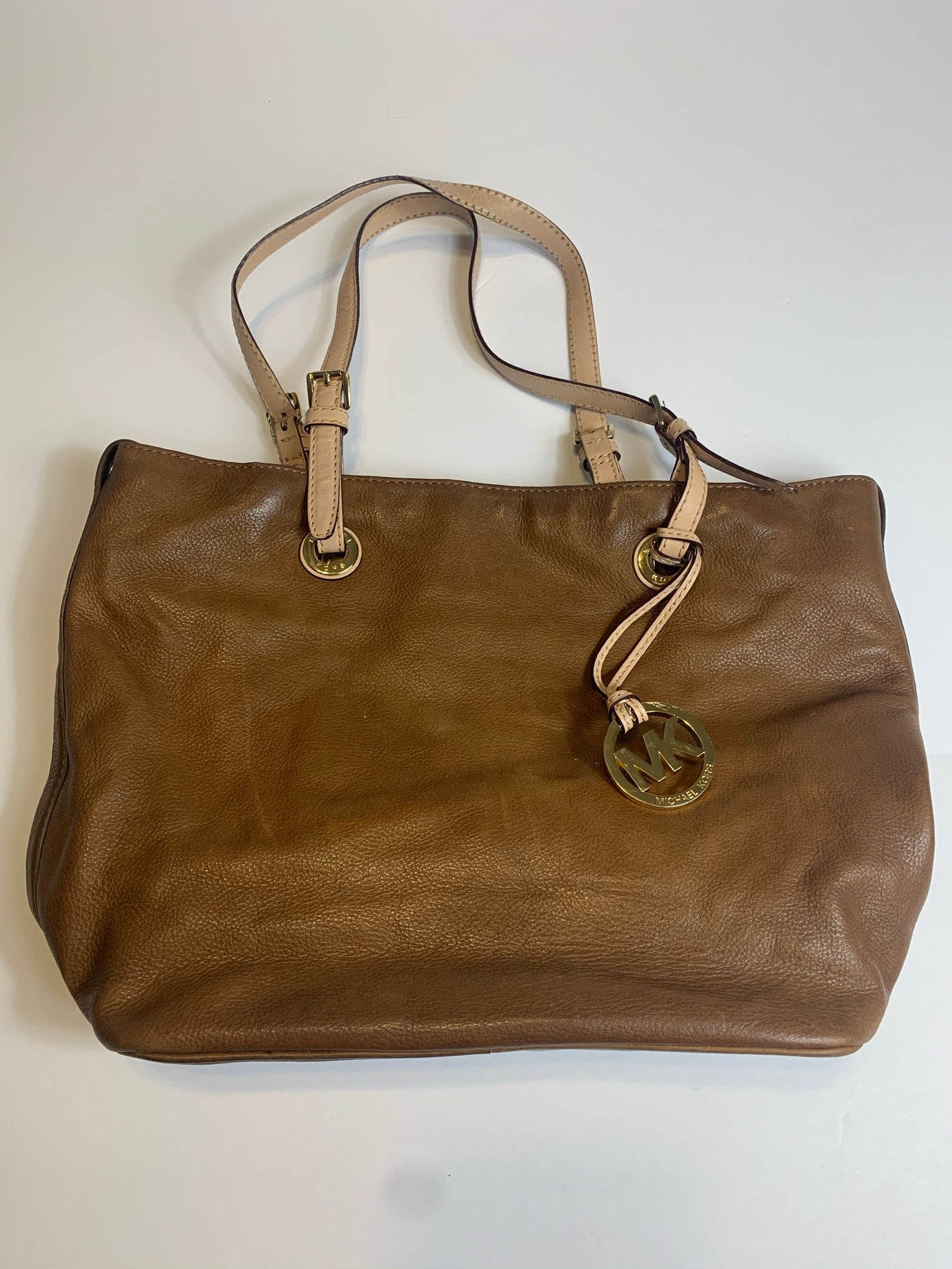 Michael Kors Brown Soft Leather Shoulder Bag – All That She Wants Boutique