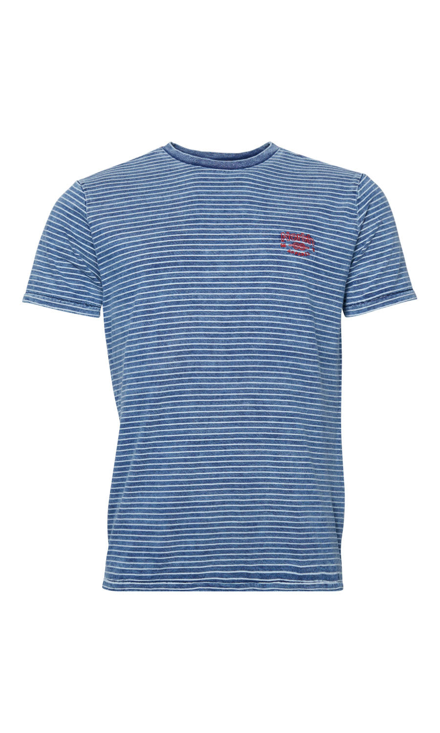 North 56°4 | Sailing Striped T-Shirt in Indigo Blue | Fortmens