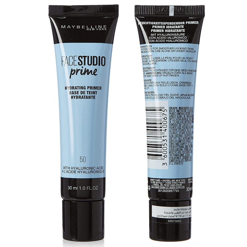 Shop Now Maybelline Face Studio Prime Hydrating Primer 50 - Makeup Warehouse