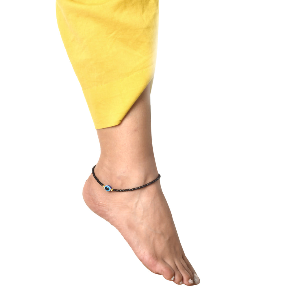 Uniqon (1 Pair) Adjustable Moti/Stone Single Evil Eye Nazariya Leg  Payal/Pajeb Anklets Stone Anklet Price in India - Buy Uniqon (1 Pair)  Adjustable Moti/Stone Single Evil Eye Nazariya Leg Payal/Pajeb Anklets Stone