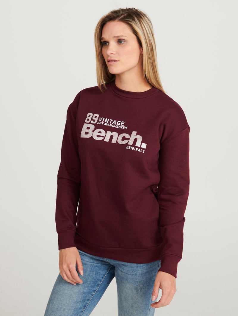 Sparkle Logo Crewneck Sweatshirt - Bench Canada