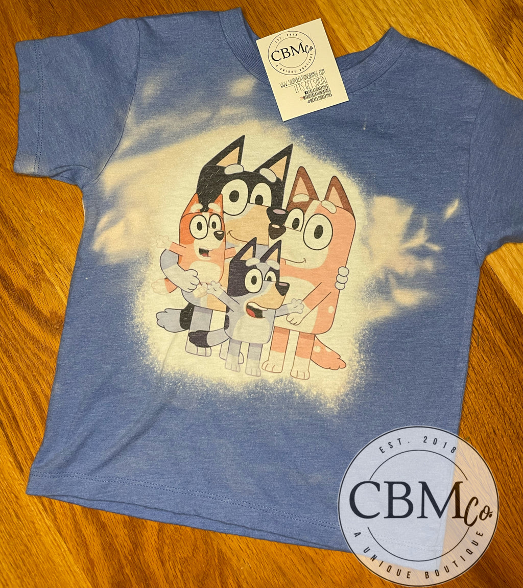 Running On Bluey And Iced Coffee Shirt - Jolly Family Gifts