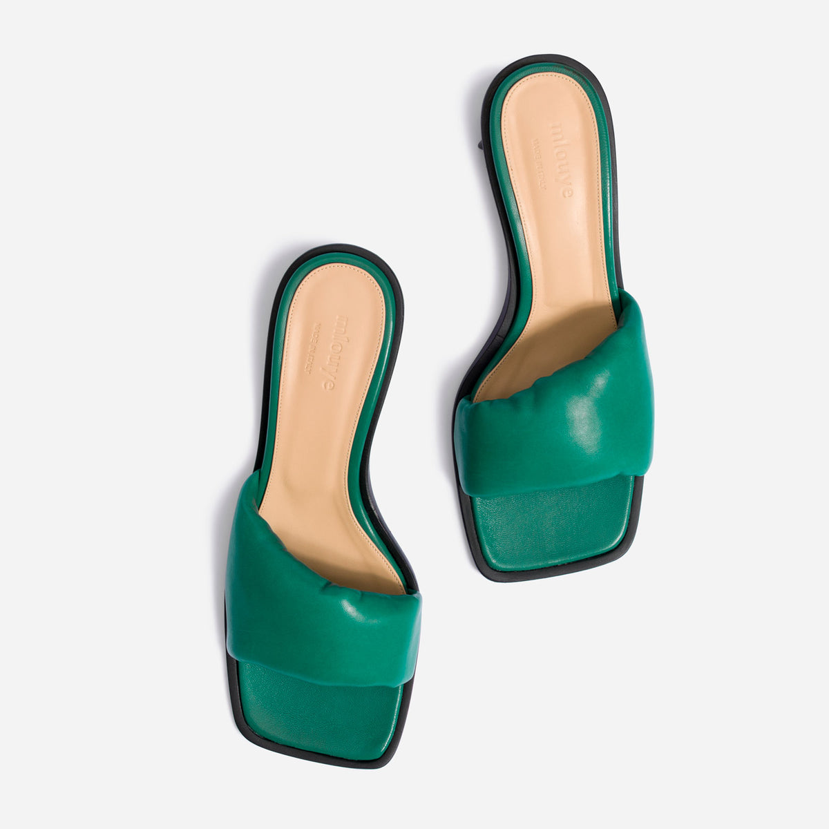 Puffy Sandal - Emerald – Mlouye