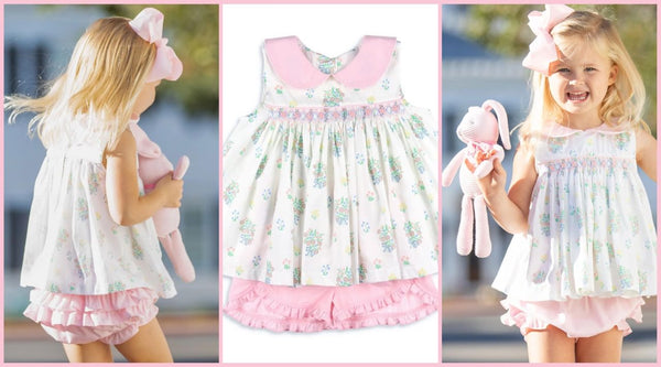 6 of the Best Easter Outfit Ideas for Girls - Easter sets and a little girl wearing it