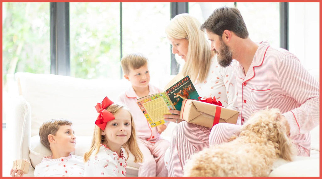 Family Matching Christmas Pajamas - Shrimp and Grits Kids