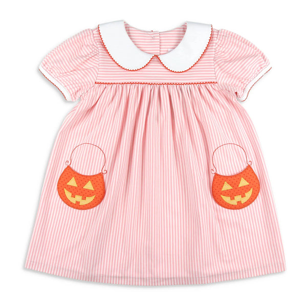 Girls's halloween pumpkin pocket dress - Costumes for A Cause!  Join Our Gently Used Costume Drive