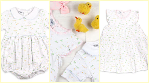 Adorable Sibling Matching Outfit Ideas for Easter - pima cotton bubbles