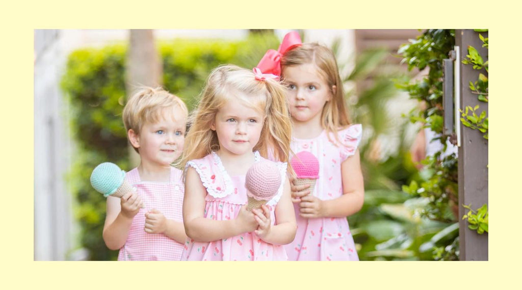 Adorable Sibling Matching Outfit Ideas for Easter - three kids in matching outfits