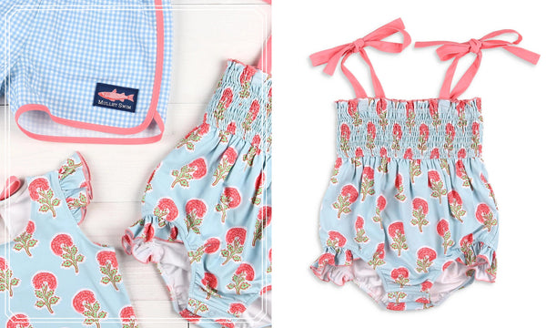 smocked bathing suit for summertime