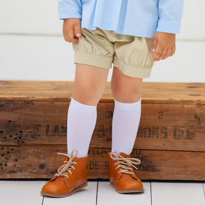 infant white knee high socks