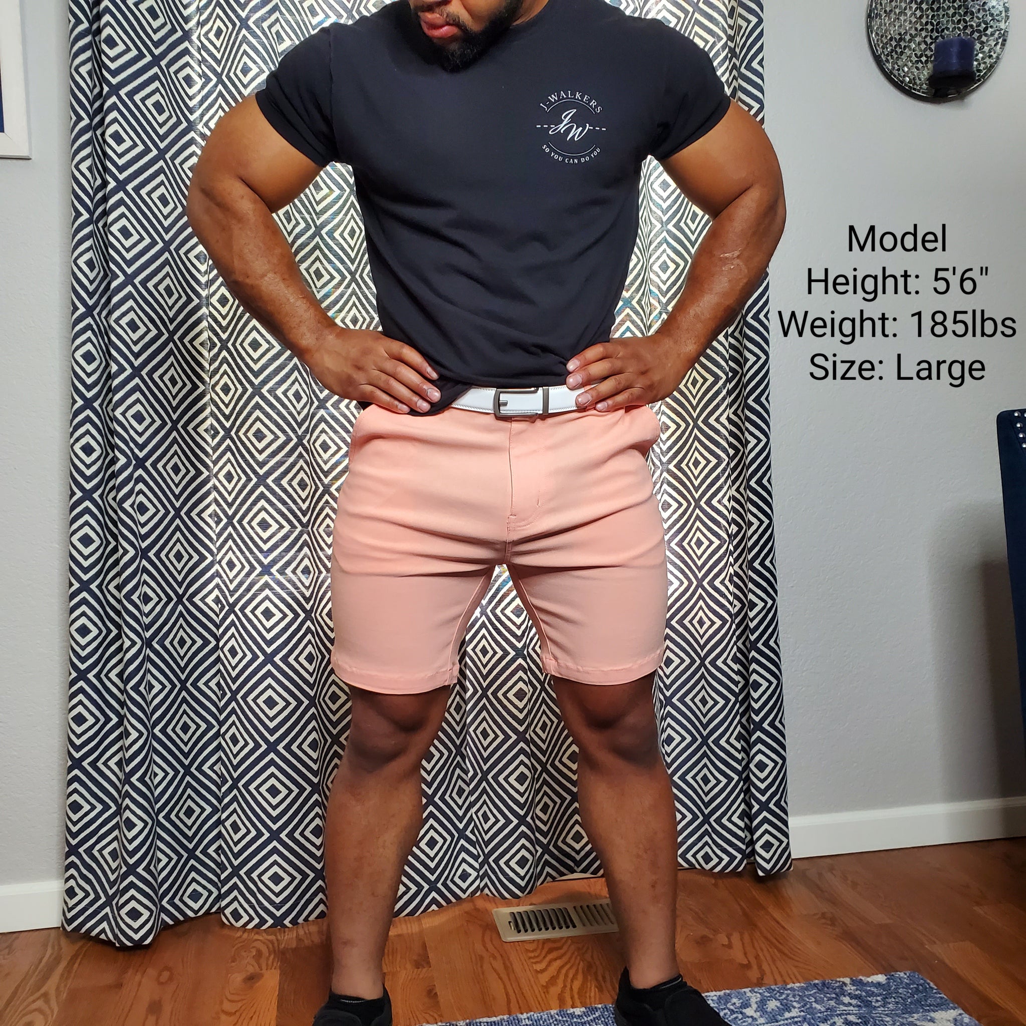 peach shorts mens