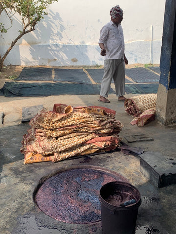 indigo dying in Bagru