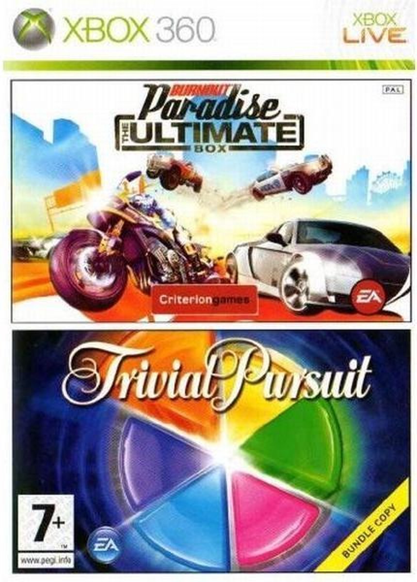 Burnout Paradise &amp; Trivial Pursuit bundle copy