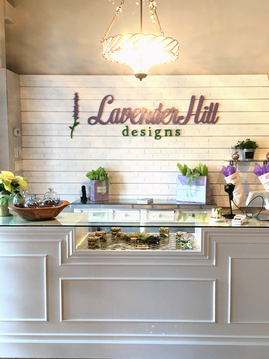 Lavender Hill Designs Store Checkout Area