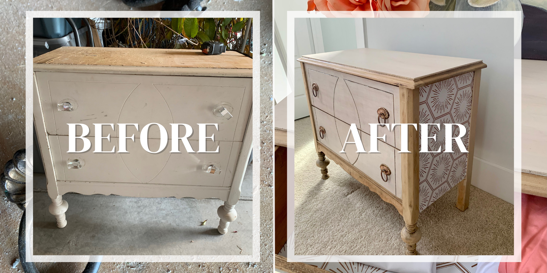 French Provincial Dresser Restoration Do-It-Yourself Project Before and After Photos