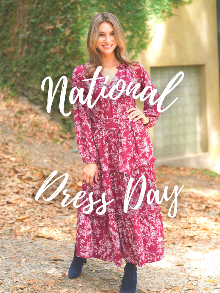 National Dress Day La Mer Luxe Samantha Midi Dress