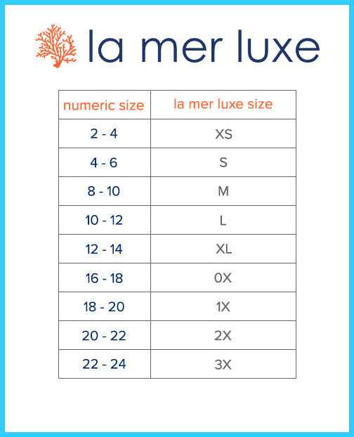 La Mer Luxe Sizing Chart