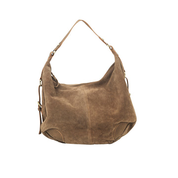 Jessica Suede Handbag Khaki Lavender Hill Designs