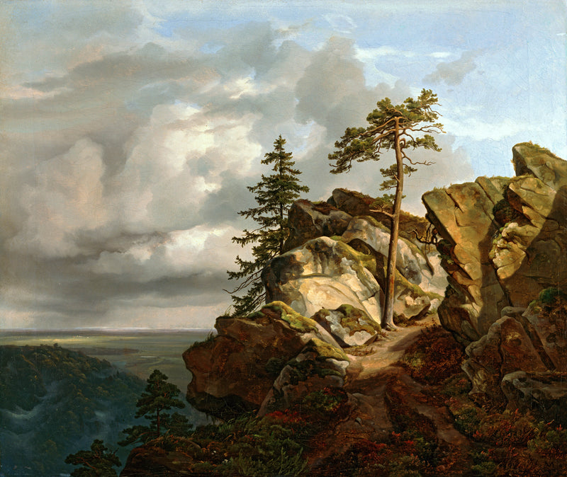 Christian Ernst Bernhard Morgenstern, 1830 - Resin landscape (the lüne ...