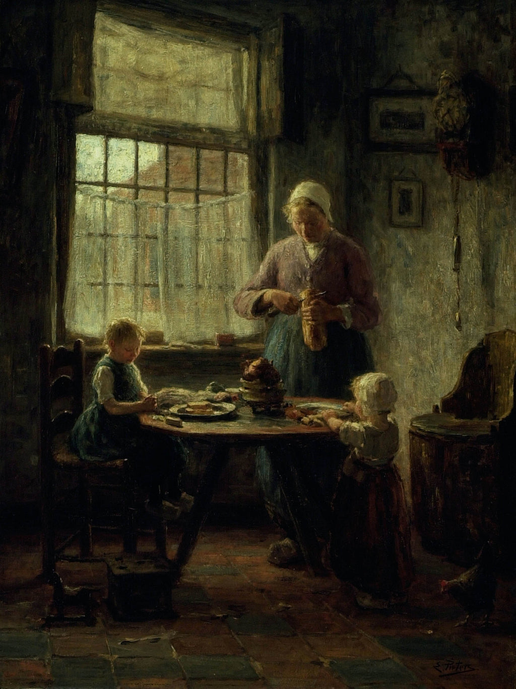 Evert Pieters 19 A Family Meal Fine Art Print Artprinta